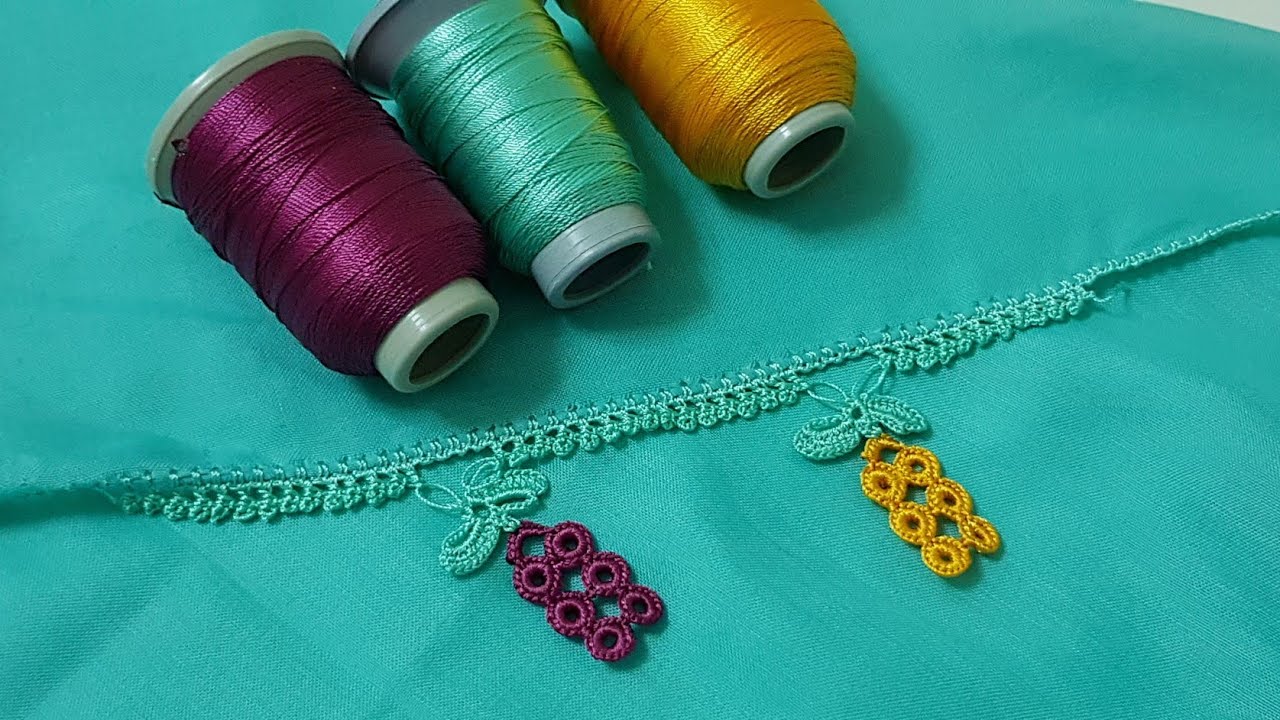 1417 İlkkez Göreceğiniz Harika Üzüm Salkımları Tığ Oyası Yapımı