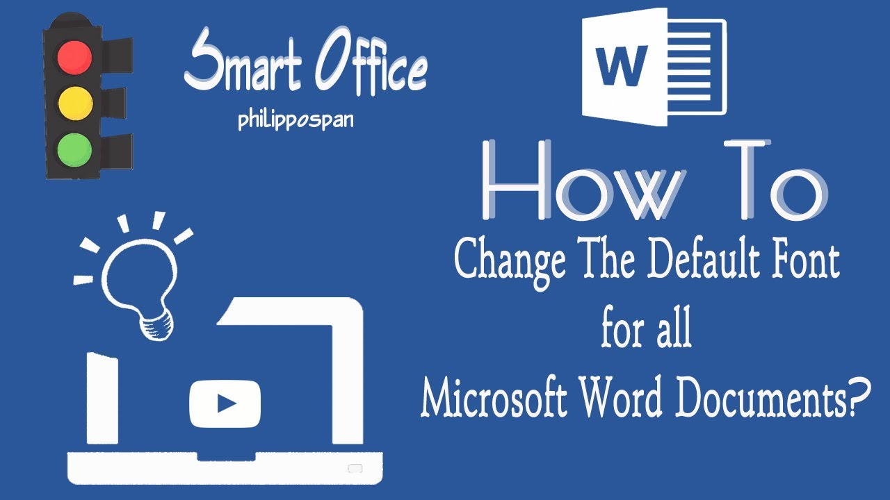 word change default font