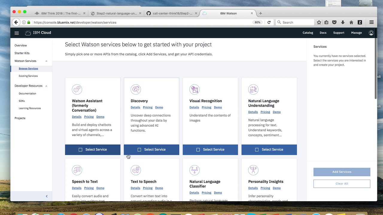 Think2018 Lab 8672 Demo   Watson Studio + CCIA Analytics   STEP 2