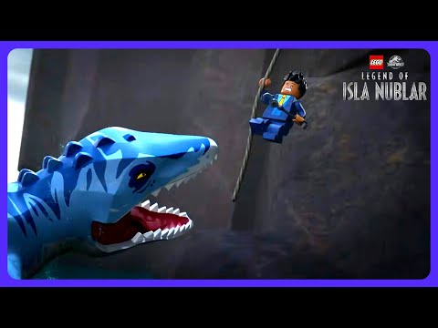 LEGO Jurassic World - Jungle Helicopter Crash Survival! 🚁 | Kids Cartoons | WildBrain Thrill Park