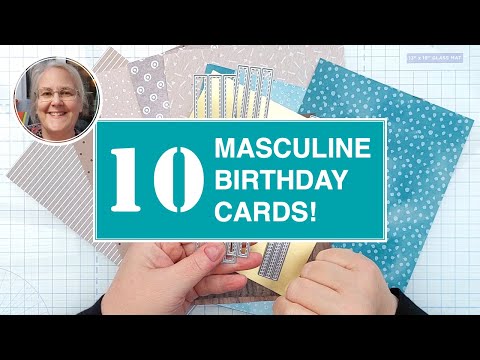 Die-Cut December [28] 10 Marvelous Masculine Cards featuring Die-Cutting! [2025/305]
