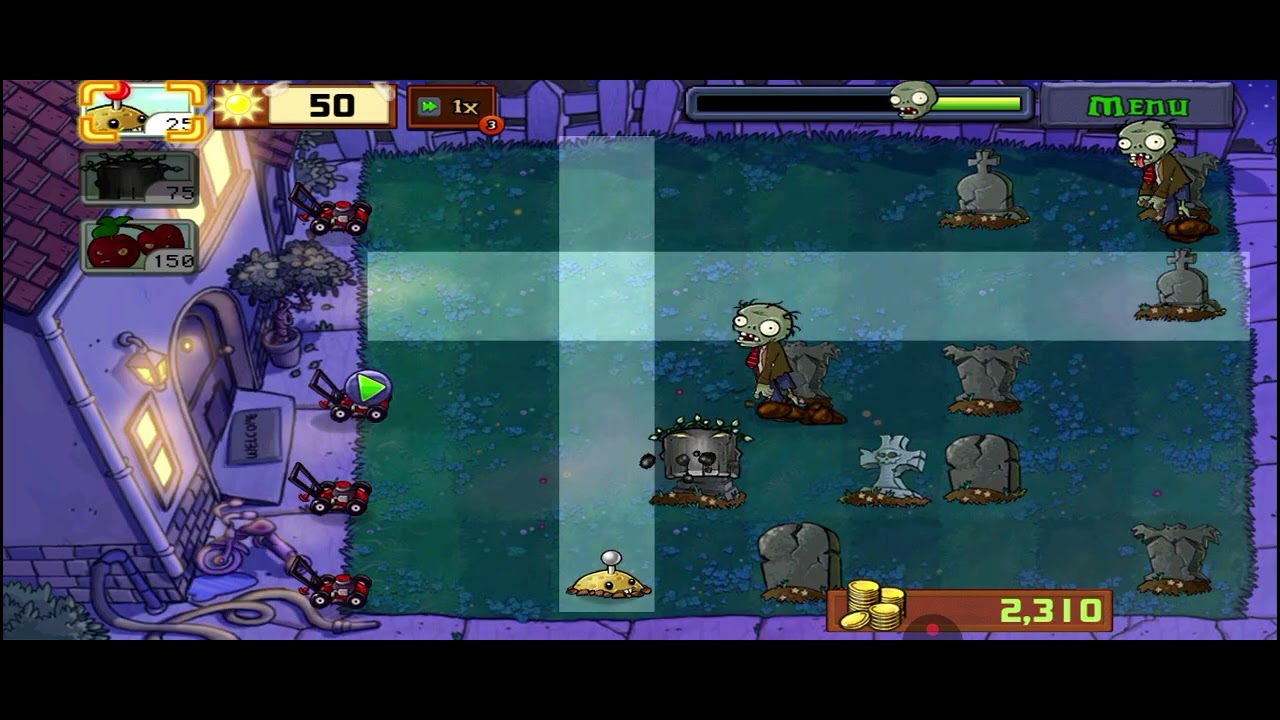 PvZ Adventure - Night (Level 5)