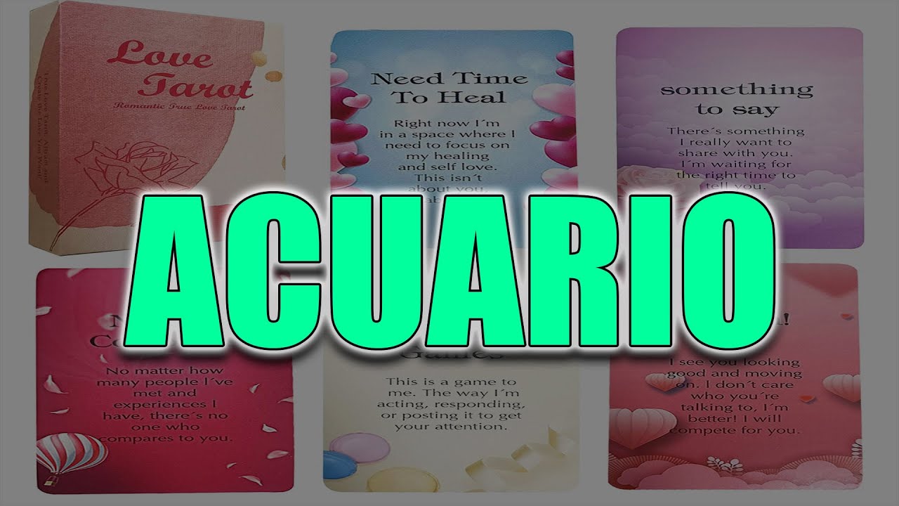 ACUARIO ♒️ ¡UN MENSAJE DEL DESTINO! ALGUIEN REGRESA CON INTENCIONES ...