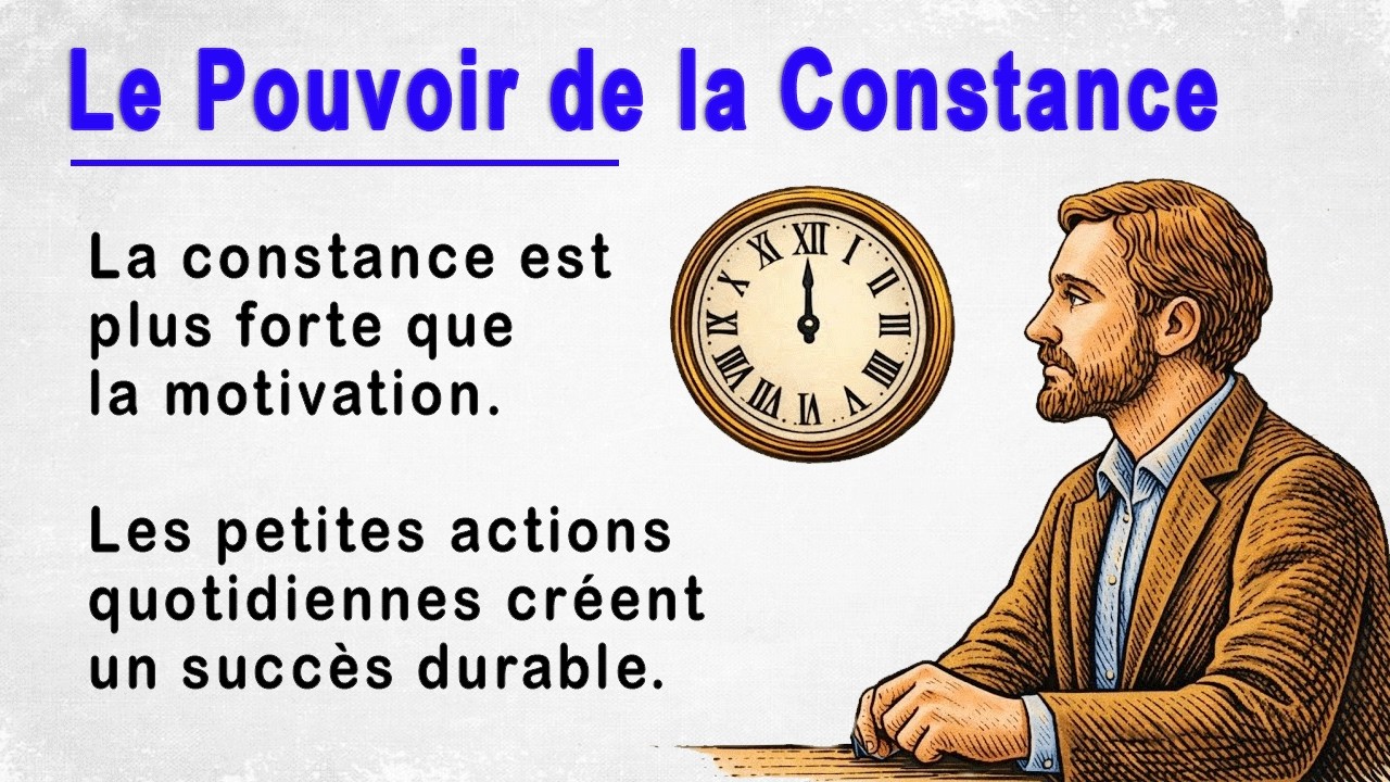 Le Pouvoir de la Constance || Apprenez le français avec des histoires simples (A1–A2)
