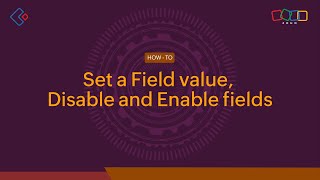 How to set default field values and disable/enable fields in a Zoho Creator form?