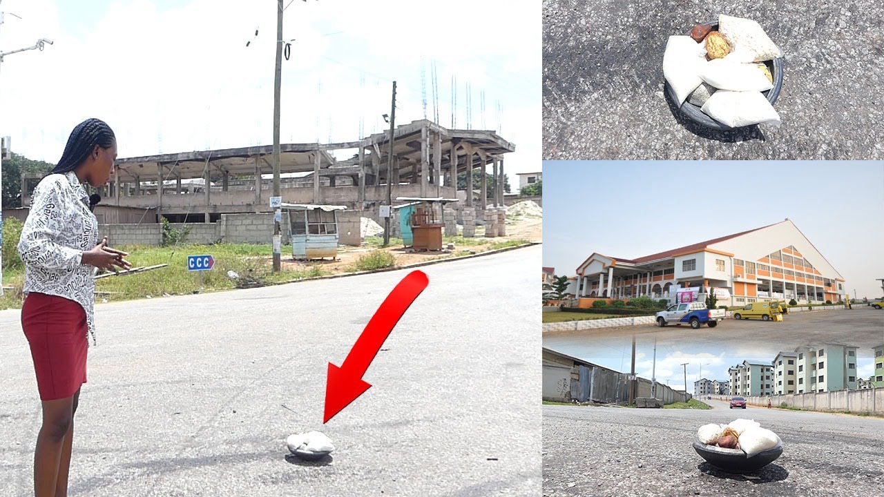 Unknown Juju found at Calvary Charismatic Centre (CCC) Ayigya T-Junction which stirs fear |Efie Nsem