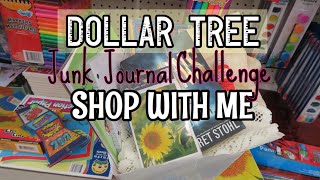 Shop With Me for Dollar Tree Junk Journal Challenge & Haul  | I'm A Cool Mom