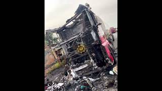 Bible Miraculously Emerge Unburnt From The Remains Of A Fuel Tanker That Caught Fire in Ghana!