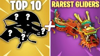 TOP 10 RAREST GLIDERS IN FORTNITE (99% of players don&#39;t have these) - Ranking Rare Gliders Chapter 2