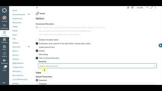 Create Group Discussions in Canvas