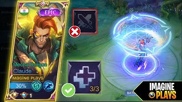 MANA PROBLEM? TRY THIS NEW EMBLEM SET WITH CLAUDE! | iMAGINE Plays | LEARN FROM THE BEST | MLBB