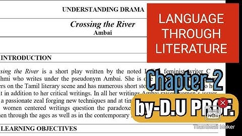 English-Language Through Literature Chapter 2 | B.A/B.A(Prog.)/B.Com |1st year 2nd Sem| paper|DU|SOL