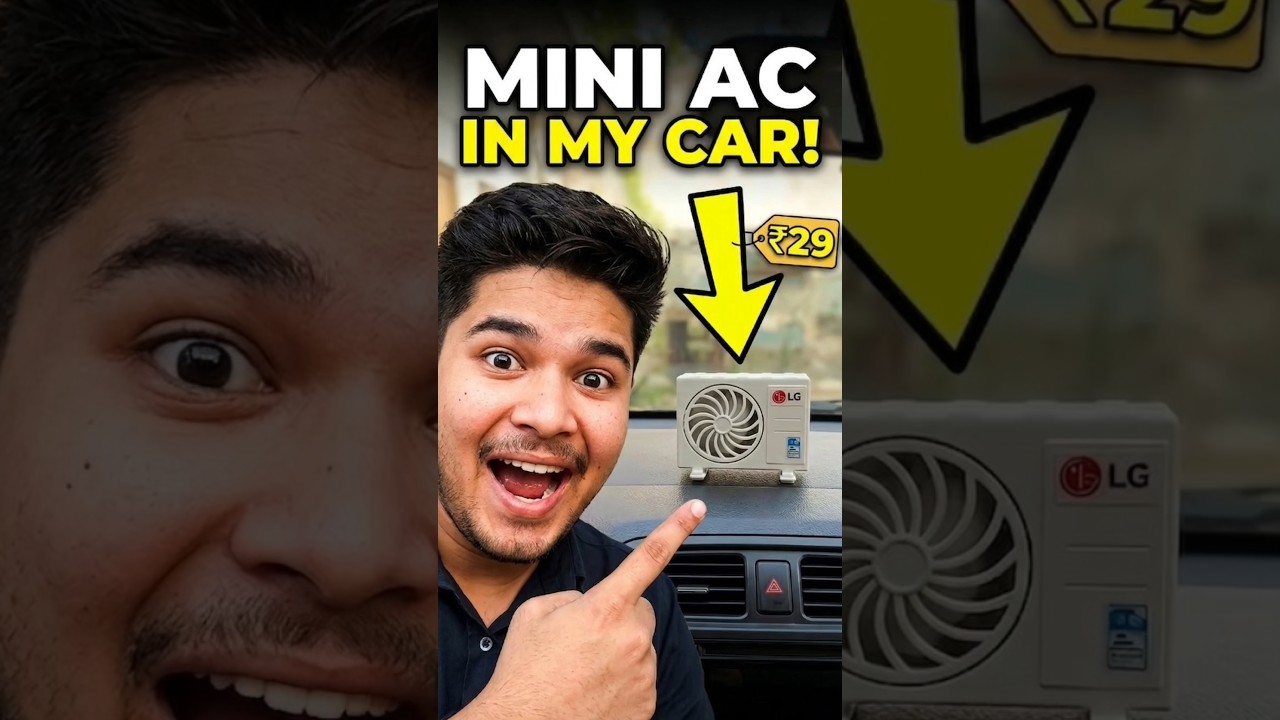Car ke liye Mini AC mangwaya! ❄️ Solar Car Air Freshener Test