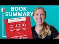 Crucial conversations book summary how to make it safe to talk about anything