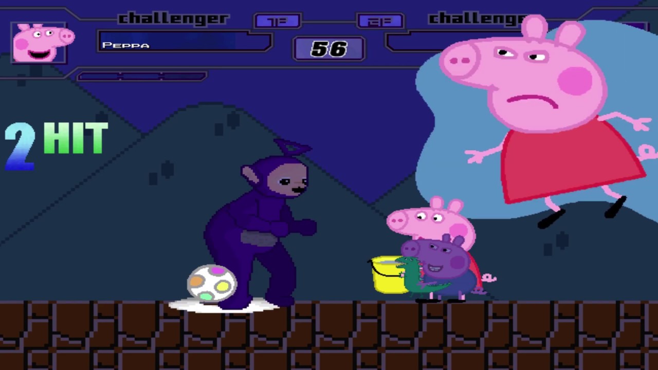 TINKY WINKY DIPSY LAA LAA PO VS PEPPA PIG | FUNNY GAMING