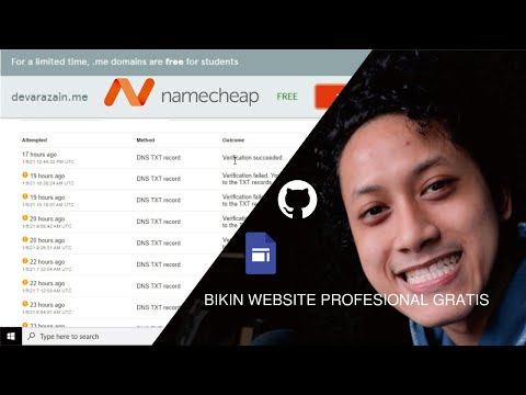 Bikin Website Pro (.me) Gratis pakai Email Sekolah