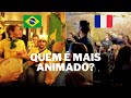 BRASILEIROS versus FRANCESES torcendo na COPA