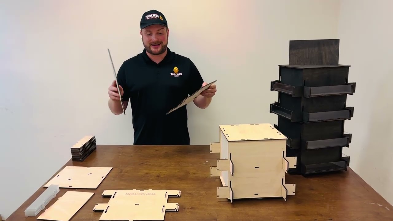 4-Sided Multi Level Rotating Display Stand - Setup Instructions