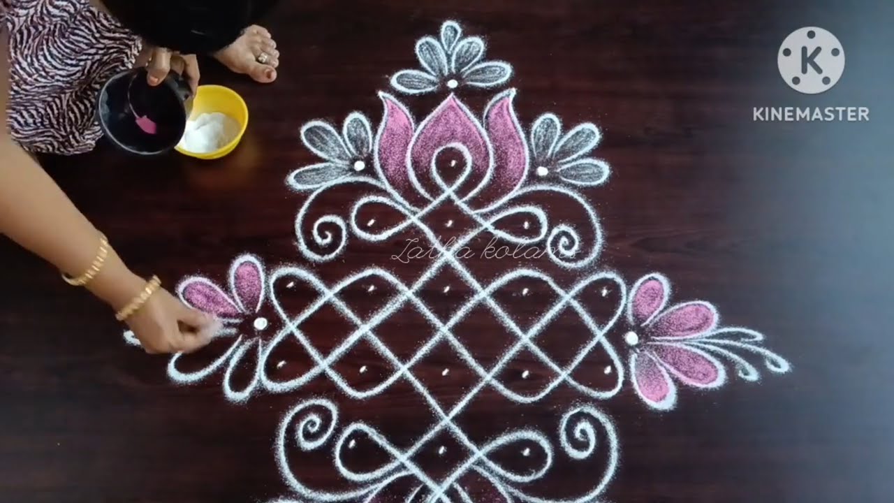 பங்குனி மாதம் ஸ்பெஷல் எளிய சிக்கு கோலங்கள்//Creative Kambi kolam//Latha kolam