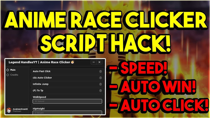 Anime Race Clicker Script - Auto Farm, Auto Hatch & More