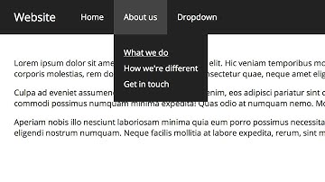 Sass: Pure CSS Dropdown Navigation Bar