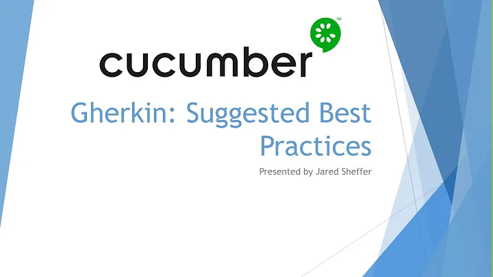 Cucumber BDD Best Practices