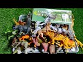 ASMR,3 Minutes Satisfying Unboxing Animal Toys, Cow Elephant Gorilla Hippopotamus Tiger#animals