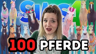 LEBEN mit 100 PFERDEN geht das ?!│Sims 4 │Challenge│Deutsch