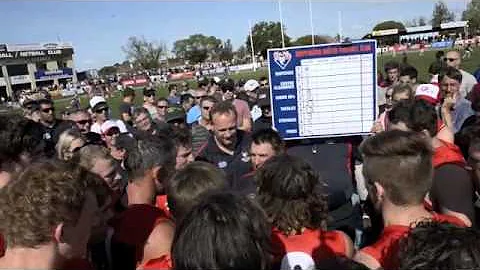 Marc Quarrell quarter time address GVFL grand final