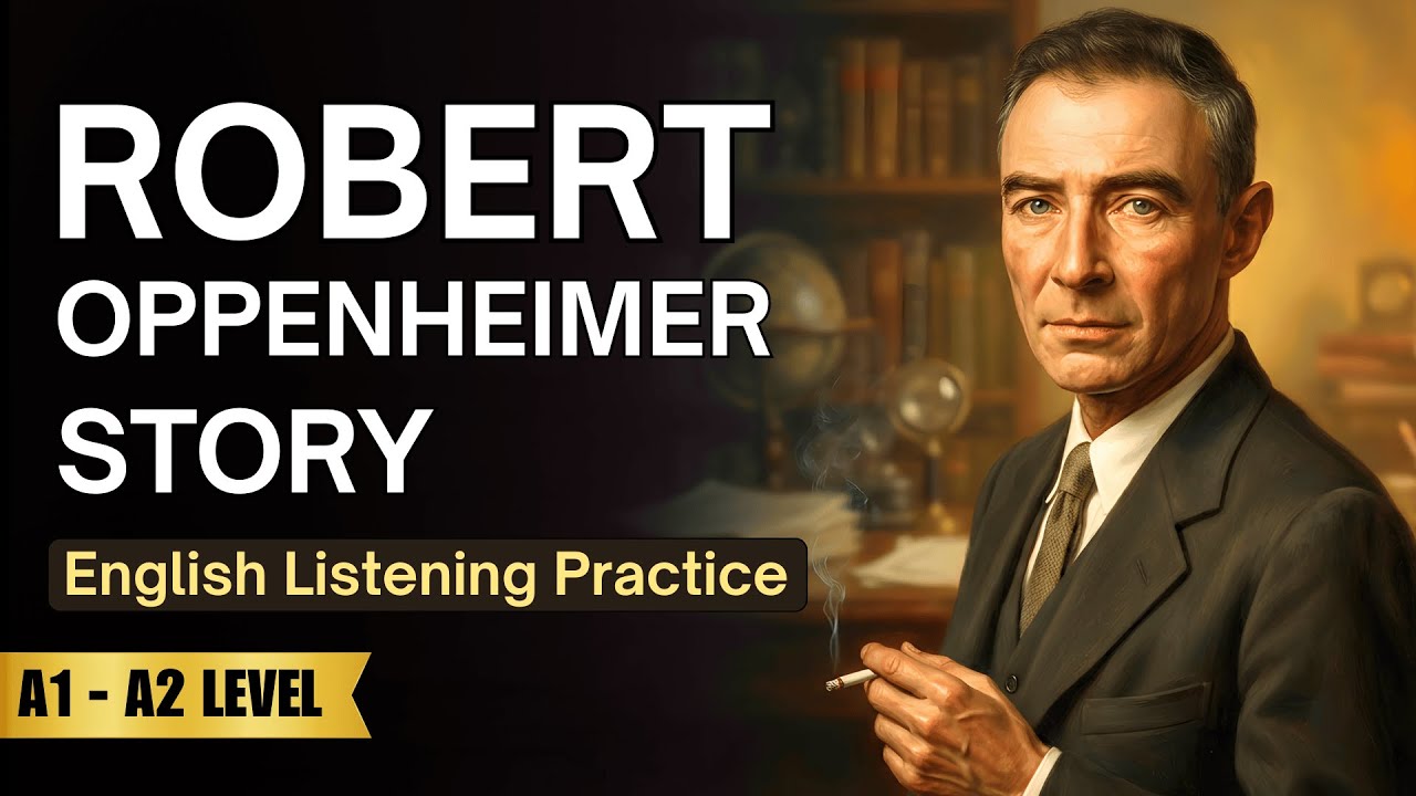 The Life of Robert Oppenheimer and the Atomic Bomb — English Listening Practice ✅