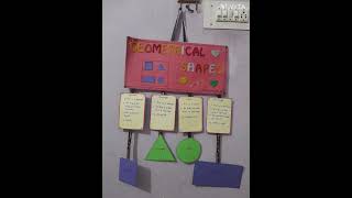 #wall hanging using geometrical shapes#geometrical shapes wall hanging using cardboard#
