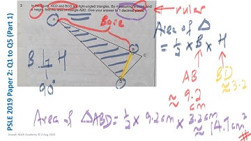 Math PSLE 2019 Paper 2: Q1 to Q5 - Part 1 (Suggested Solutions)