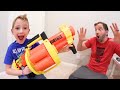 Father & Son Get BIGGEST NERF GUN EVER?! / Grenade Launcher!