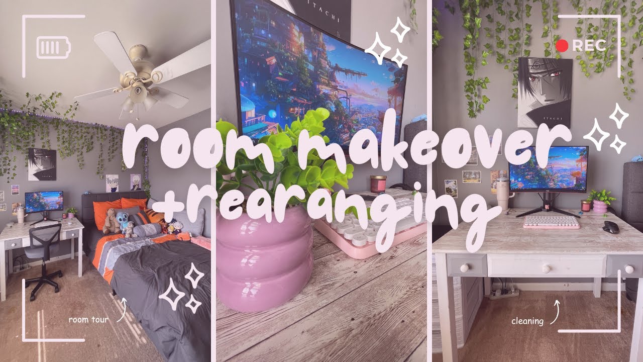 CLEAN MY ROOM W/ME 🌸 | Room makeover, Deep clean, reorganizing ...