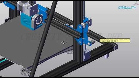 Service tutorial CR 10 V3 replace X axis belt adjustment