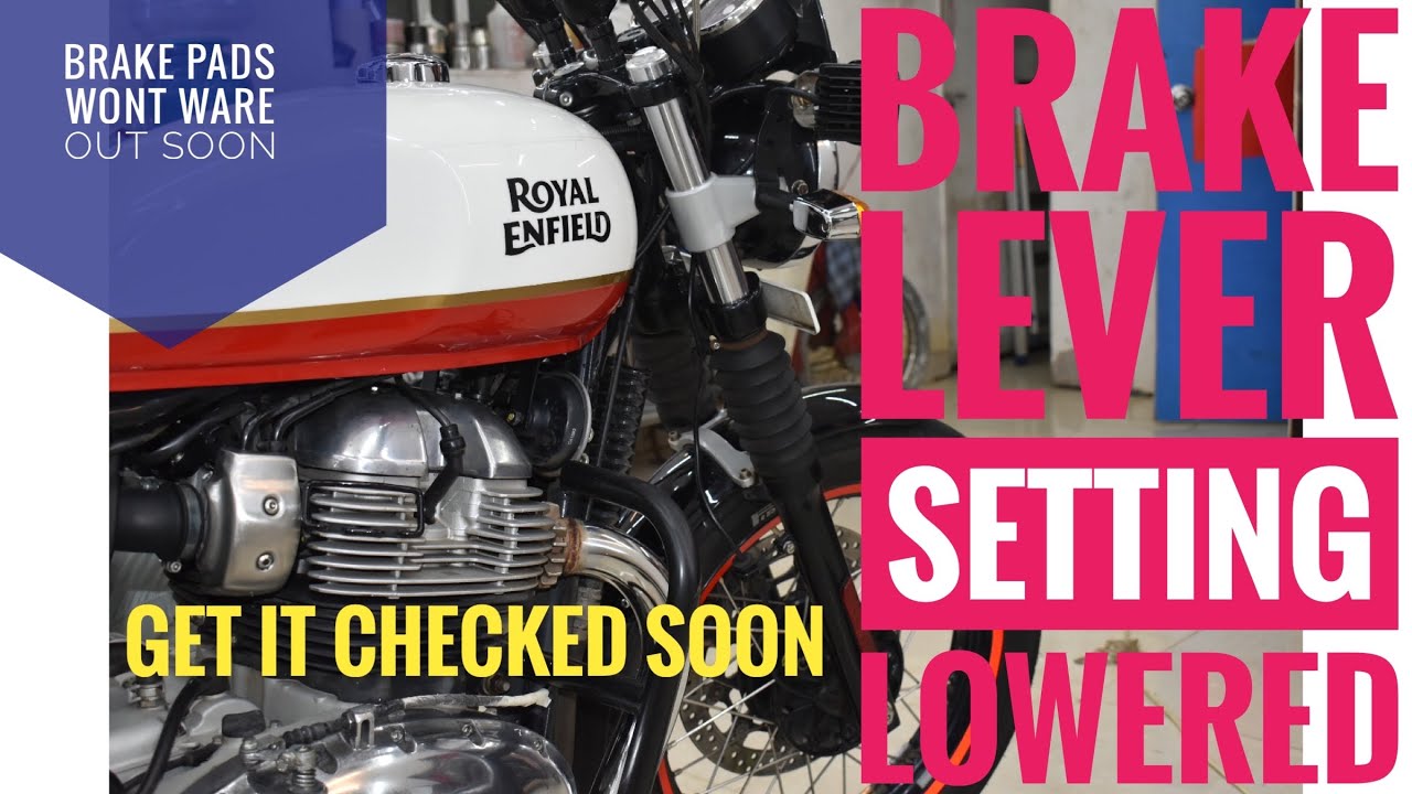 Royal Enfield Interceptor 650 Rear brake paddle setting YouTube