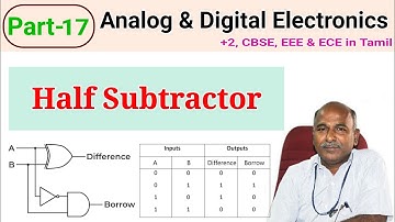 Half Subtractor in tamil