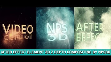 After effect element 3d zdepth composition by nps3d