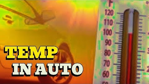 Auto chiusa sotto al sole: temperatura massima in 2 ore