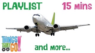 HELICOPTERS AND PLANES PLAYLIST FOR KIDS | Planes And More 15 mins Playlist.