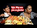YOU'RE TOO GHETTO FOR ME PRANK | Seafood Boil Mukbang