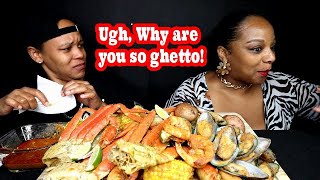 YOU'RE TOO GHETTO FOR ME PRANK | Seafood Boil Mukbang