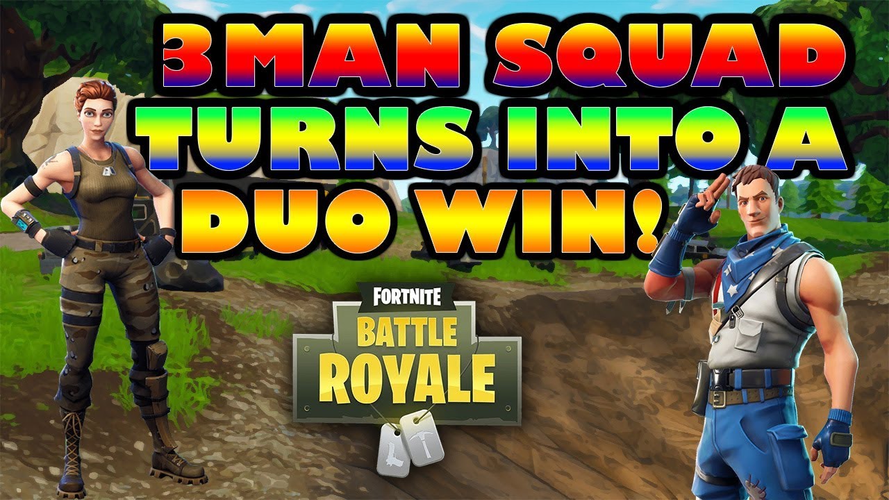 highlight video gana 3 Man Squad Turns into a DUO WIN! - FORNITE