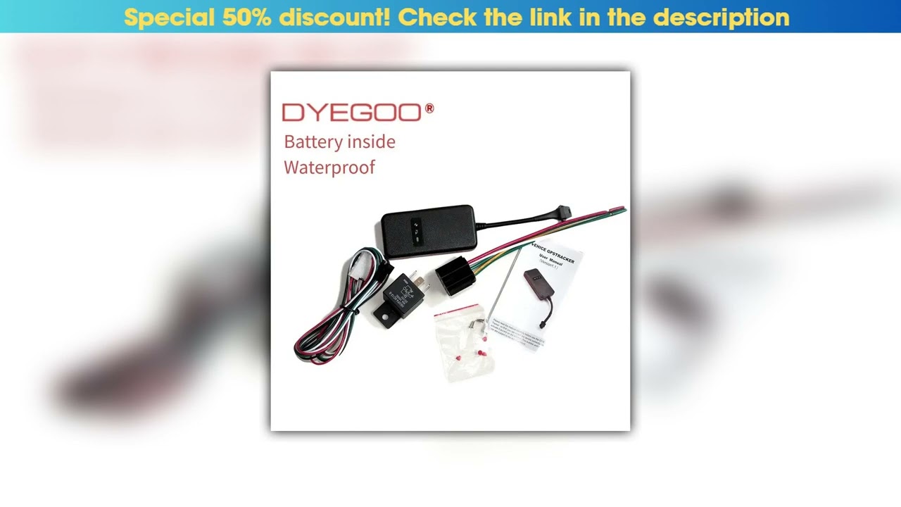Slide DYEGOO Cheap GSM GPRS GPS Car Tracker Tracking Device GPS Locator Disable Fuel tracking devic