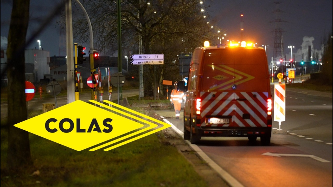 Colas Belgium Noorderlaan - Luithagen - start project short