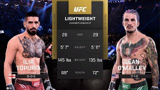 ИЛИЯ ТОПУРИЯ VS ШОН О'МЭЛЛИ UFC 5 CPU VS CPU