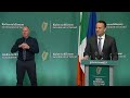 Briefing by Taoiseach Leo Varadkar on coronavirus
