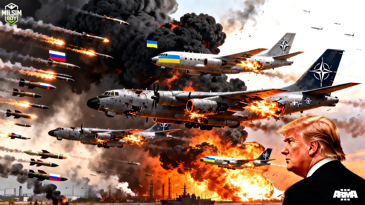 158 американских самолётов атаковали российские войска, но посмотрите, что произошло! – ARMA 3