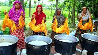 MUTTON BIRIYANI - 4 Full Goat Biryani Cooking To Celebrate Muslim Eid With 500+ Village People