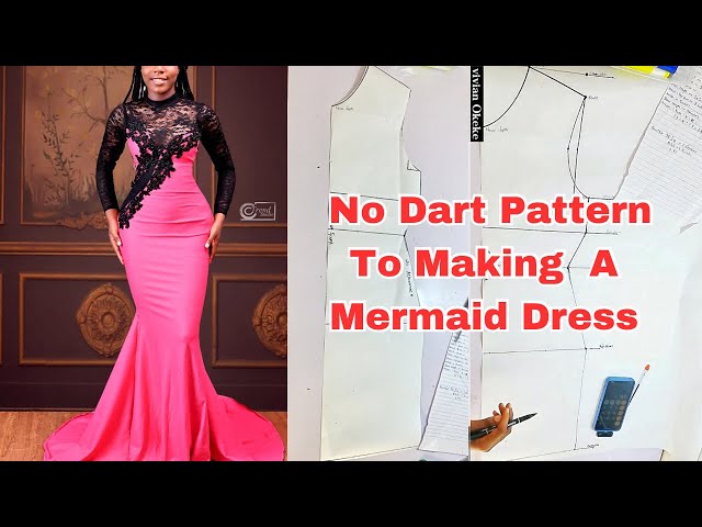 Black Lace Mermaid Dress – KATE STOLTZ NYC
